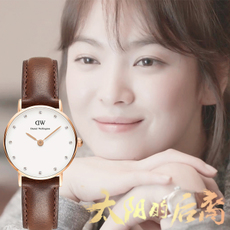 Daniel Wellington 丹尼尔.惠灵顿 女士真皮腕表 《太阳的后裔》中女主 宋慧乔 同款