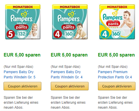 Pampers Pants Aktion