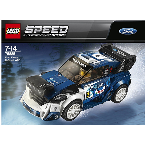 lego 乐高 2018 speed champions ford m-sport 75885 福特嘉年华wrc
